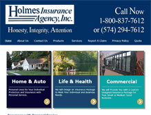 Tablet Screenshot of holmesinsurance.com